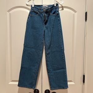 Madewell The Perfect Vintage Wide-Leg Jean Size 24P EXCELLENT condition